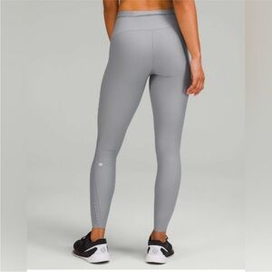 Lululemon SenseKnit High-Rise Running Tight 28" Rhino Grey Sz 4